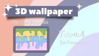 You can draw this | 3D drops wallpaper with Procreate | Procreate Tutorial