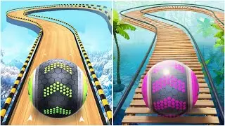 Going Ball speed run challenge ⚡️Vs  ⚡️ Rollance Adventure🎱 Walkthrough SpeedRun 🚀Gameplay❤️&zwj;🔥😎