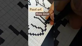 pixel art pikachu 🌸💕#shortvideo #art #drawing #artscraft #pixelart #pikachu #homedecor #art