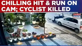 Morning Ride Turns Fatal: Businessman Run Over By Santro In Gurugram, CCTV Captures Chilling Hit&Run