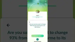 [Pokemon GO] Changing Form of Mythical Shaymin into Sky Forme Shaymin! #pokemon #shaymin #tocatoca