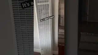 Wall furnace installed