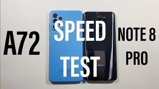 Samsung A72 vs Xiaomi Note 8 Pro Speed Test
