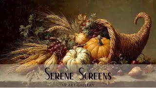 Autumn Thanksgiving Cornucopia Fall Harvest - TV Art Display, Screensaver, Wallpaper, Background