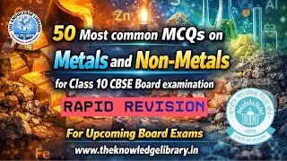 CBSE Board Class 10 Science- Metals & Non-Metals | CBSE कक्षा 10 MCQ 2026 #trending #boardexam