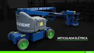Academia MACHRENT apresenta como manobrar uma plataforma articulada elétrica de 15 metros