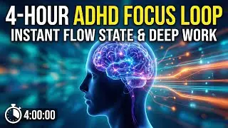 4-Hour ADHD Focus Loop: Instant Flow State & Deep Work (No Distractions)