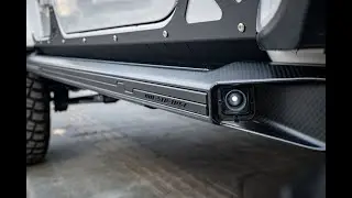 FURY Gravity Carbon Fiber Side Step Bar With Led Light For Jeep Wrangler JL