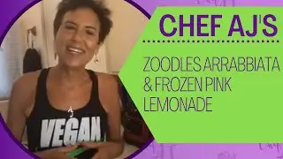 Zoodles Arrabbiata + Frozen Pink Lemonade | Healthy Vegan Recipe