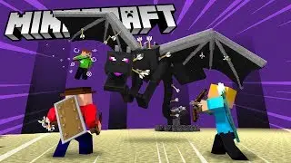 KAMRATERNA MÖTER ENDER DRAKEN I MINECRAFT PÅ REALMVÄRLDEN | #15