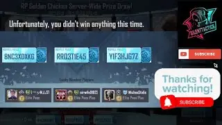 PUBG MOBILE: M7 RP Golden Chicken Server-Wide Prize Draw!