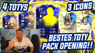 4 TOTYS & 3 ICONS GEZOGEN 😱😱 BESTE FIFA 23 TOTY PACK OPENING ESKALATION