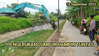 Pengerukan Lumpur Sungai Yang Dangkal Hampir Tuntas Dikeruk 