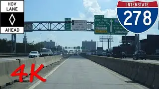 ⁴ᴷ Gowanus/Staten Island Expressway (Interstate 278) westbound/outbound (HOV Lane) [4K VIDEO]