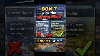 5 Tips Before Choosing a Map in Cities: Skylines 1&2 #citiesskylines #citybuilder #andrewplayscities