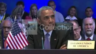 PANAMA- SUMMIT OF AMERICAS- OBAMA-COLD WAR IS OVER