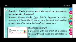 Which schemes were introduced by government for the benefit of farmers?