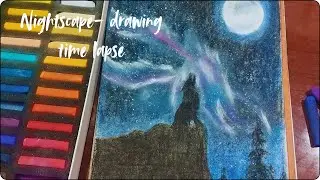 Nightscape drawing - watch the event unfold in fast forward 🌃✨