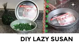 Lazy Susan DIY with Dollar Tree Items