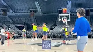 &ldquo;For the Money&rdquo; Paige Bueckers, Myisha Hines-Allen Sink Half-Court Shots at Dallas Wings Shootaround