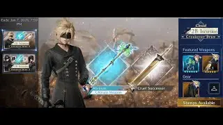 Final Fantasy 7 Ever Crisis: NieR Crossover Cloud Weapon And Skin Banner