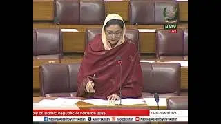 MNA Dr. Shazia Sobia Aslam Soomro expresses views during National Assembly Session