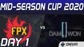 FPX vs DWG Highlights Day 1 Mid Season Cup 2020 FunPlus Phoenix vs Damwon Gaming by Onivia