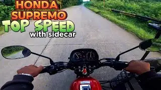 Ep300: HONDA SUPREMO TOP SPEED W/ SIDE CAR || HANEP SA LAKAS KAHIT MAY KULONG KULONG