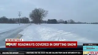 Extreme cold and snow drifts create hazardous road conditions across Michiana