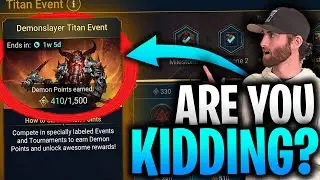I CAN'T BELIEVE THIS! Is The Demonslayer Titan Event Actually Worth It? I Raid Shadow Legends