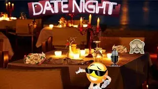 ASMR DATE NIGHT (eating sounds and finger snapping)