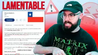 Reaccionando a trabajos BASURA de Programador en Chile 🤮 LAMENTABLE: Dev disponible los DOMINGOS