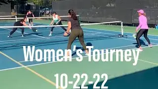 Pickleball Women's Tourney Second Video 10-22-22
