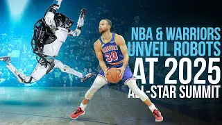 Stephen Curry teams up with an AI robot for its NBA debut!