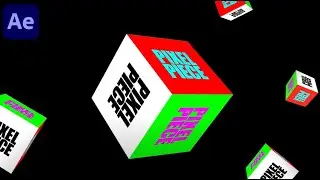 3D cube animation in After Effects &bull; Pixel Piece &bull; Graphic design tutorial