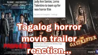 Tagalog horror movie 2024 movie trailer reaction...