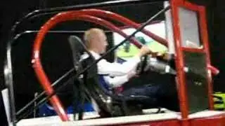 Mikko in the driving simulator