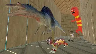 WOOD TUNNEL OF DEATH - RUN FAST BEFORE RED LARVA GETS YOU!! - Animal Revolt Battle Simulator
