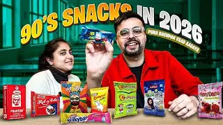 Trying 90's Popular Snacks in 2026 😳 Full On Nostalgia ❤️ Guru Chela, Chatmola & More !