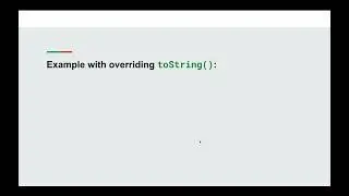 Java toString() method