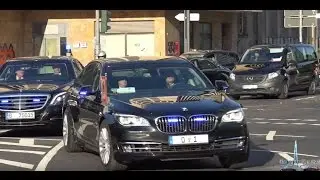 VIP-KOLONNE BUNDESPR&Auml;SIDENT in Frankfurt