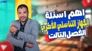 الجهاز التناسلي الذكري | حل اهم الاسئلة على الجهازالتناسلي الذكري | التهامي احياء تالتة ثانوي 2026