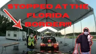 STOPPED AT FLORIDA BORDER - DRIVING FROM NEW YORK UNDER LOCKDOWN 🔴