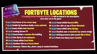 FORTNITE ALL FORTBYTES SO FAR | FORTNITE SEASON 9