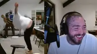 Post Malone Attempts a Back Flip for Charity