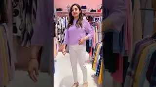white jeans ke sath top matching #clothing #collection #dress #like #trending #trendingshorts