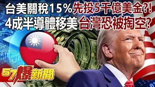 【全集】台美關稅15%「5千億只是頭款」？！ 美國汽車關稅若歸零「只剩6折價」現實很骨感？！-張予馨《57爆新聞》2026.01.16