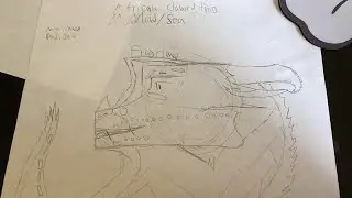 Outlining the African clawed frog dragon drawing! Part 2 