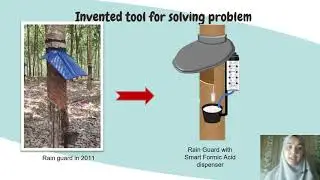Rain guard with Smart Formic Acid Dispenser