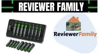 BEVIGOR 8 Bay Smart Battery Charger with AA & AAA Rechargeable Batteries